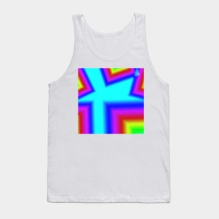 multicolored texture gradient Tank Top